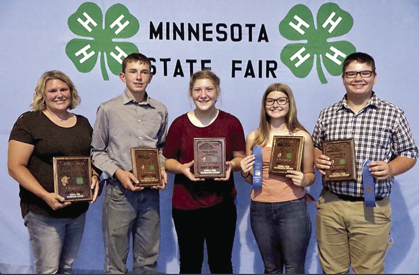Houston County 4-H Intermediate Dairy Judging Team Competes at MN State Fair Contest